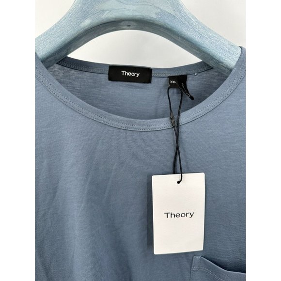 Theory Precise Tee Dark Harbor Blue Foundation Size 2XL NWT (T-1) - Picture 3 of 8